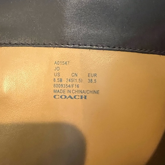 Coach Women’s Heeled Leather Boot, Size 8.5 - Picture 5 of 5